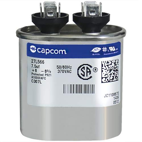 Genteq GENTEQ - C307L / 27L566 Fast Shipping! GE Capacitor Oval 7.5 uf MFD 370 Volt 27L566, 27L566S(Replaces Old GE# 97F9001, Z97F9001, 97F9001BX & 27L566BZ3), 7.5 MFD at 370 Volts: Vehicle Amplifier Capacitors: Industrial & Scientific