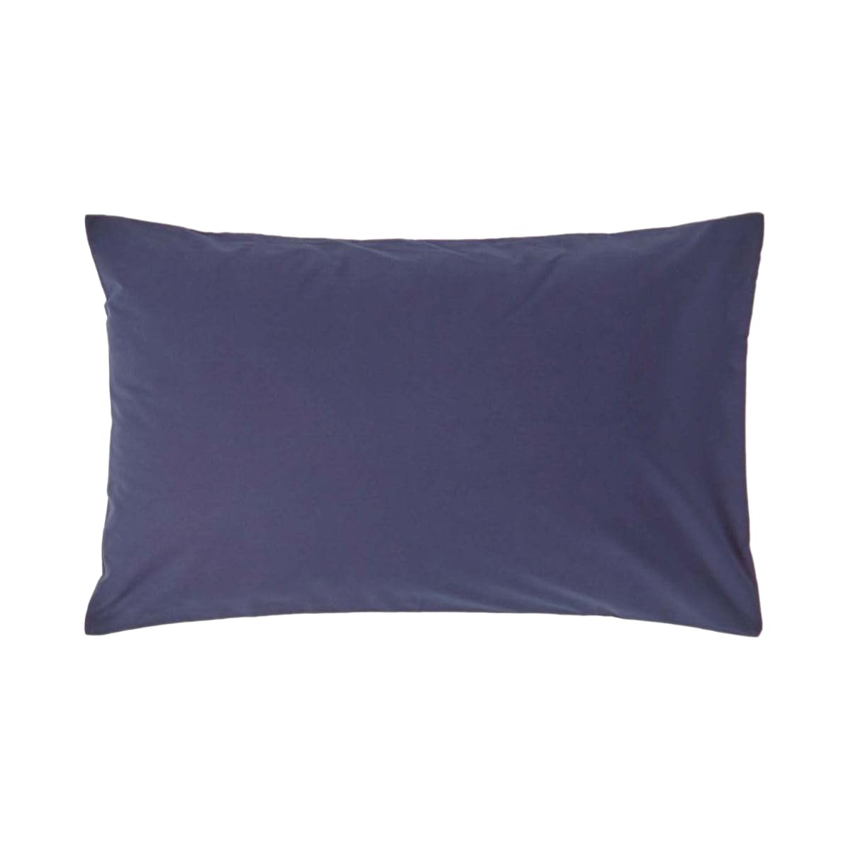 HOMESCAPES Navy Blue Pure Egyptian Cotton Pillowcase Standard Size 200 TC 400 Thread Count Percale Equivalent Housewife Pillow Case