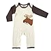 Touched by Nature Baby Organic Cotton Coveralls, Moose 1-Pack, 3-6 Months