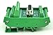 Electronics-Salon DIN Rail Mount D-SUB DB44HD Female Interface Module, Breakout Board, DSUB DB44.