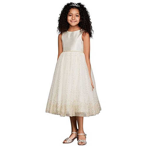 Tulle Tea Length Flower Girl/Communion 