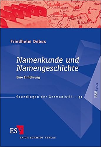 Namenkunde Und Namengeschichte Eine Einfuhrung Grundlagen Der Germanistik Grg Band 51 Amazon De Debus Prof Dr Friedhelm Bucher