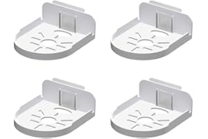 4Pcs Acrylic Wall Mount Bracket for Security Camera,Heavy-Duty Adhesive Shelf, No Drill Needed | Holds Monitors & Speakers | 