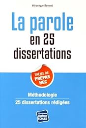 La  parole en 25 dissertations
