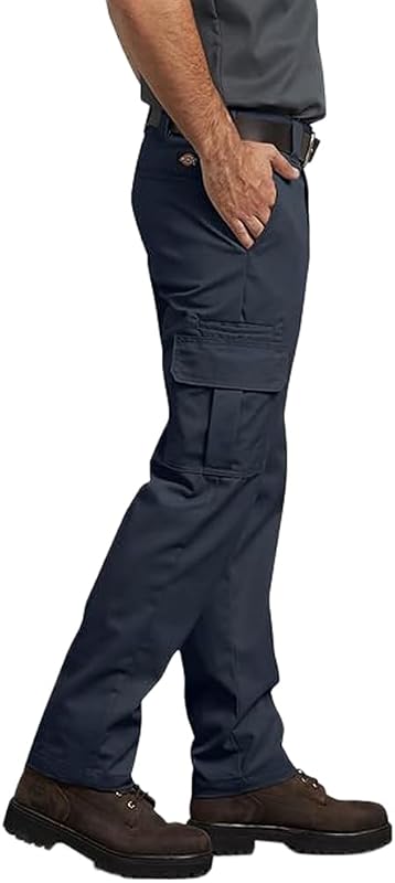 Calças cargo elásticas mecânicas elásticas azul-marinho escuro 32