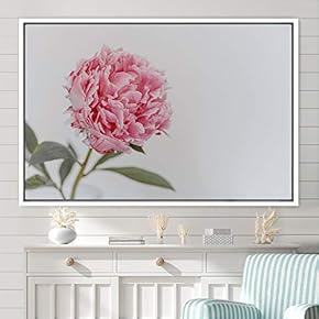 signwin Framed Canvas Wall Art Bright Flowers Closeup...