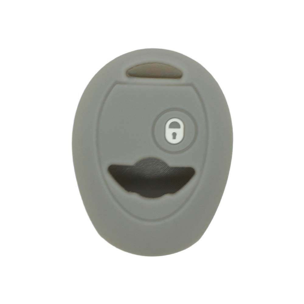 BROVACS Silicone Cover Protector Case Holder Skin Jacket Compatible with BMW Mini Cooper 2 Button Remote Key Fob CV4905 Grey