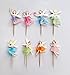 Yunko 48 Fairy Girls Dancers Fun Cupcake Decorative Toppers Cupcake Decorating Tools for Birthday Party