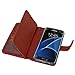 Galaxy S7 Edge Case, S7 Edge Case, TabPow 9 Card Slot Series - Wallet Folio PU Leather Case Cover with Detachable Magnetic Hard Case for Samsung Galaxy S7 Edge, Brown