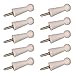 Svaitend Screw-On Solid Wood Hook Coat Hook Towel Hook Shaker Pegs for Bathroom Livingroom Garden 10 Pieces (No Paint)