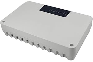 8-Channel Central Heating System Controller for Multi-Zone Floor Heating with ABS Housing, Indicator Lights and Compatibility