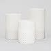 LampLust Flameless Pillar Candles with Remote - 3x4 3x5 3x6, 3 Pack, Pearl Coated Wax, Battery Operated, White LED Flickering Light, Timer & Batteries Included