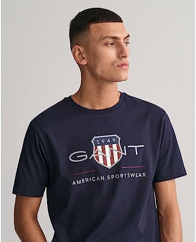 T-shirt masculina com Normal Shield, Evening Blue, L