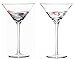 Hand Painted Martini Glasses by Sonoma Artisan, Set of 2. Ideal for Casual Entertaining, Unique Gift Idea, Romantic Night in, or Just Elevating Your Cocktail Enjoyment