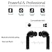 Wireless Earbuds,Bluetooth Headphones Stereo Earphone Cordless Sport Headsets,Bluetooth In-Ear Earphones with Built-In Mic for Smart Phones (Standard, Black)thumb 1