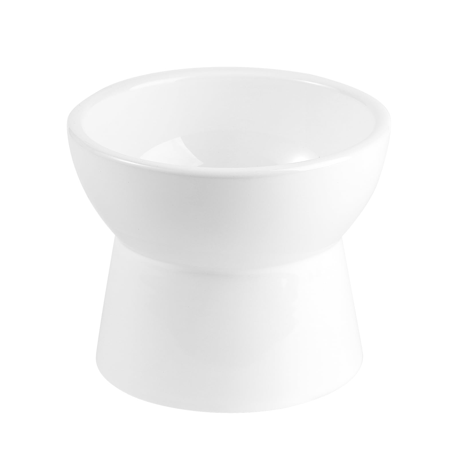 Photo 1 of Elevated Cat Water Bowl - Raised Ceramic Cat Food Dish - Anti Vomiting - Extra Wide Whisker Friendly - Microwave & Dishwasher Safe - 6.1 inch - 18.5 oz - 550 ml