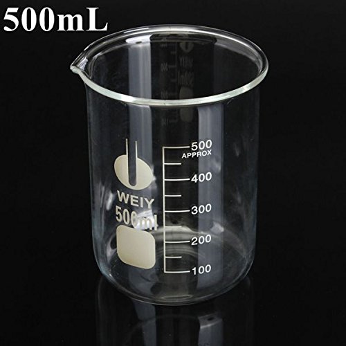 500mL Graduated Borosilicate Glass Beaker Volumetric Glassware For Laboratory