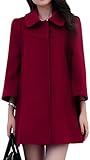 ZSHOW Women's 3/4 Sleeves Wool Blend Coat
