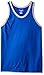 Champion Men's Classic Jersey Ringer Tank Top, Surf the Web/Oxford Gray Heather, S