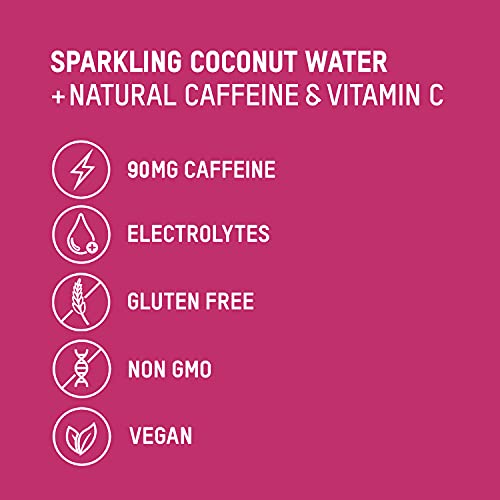 Once Upon a Coconut Sparkling Coconut Water + Caffeine Electrolyte