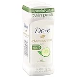 Dove Advanced Care Antiperspirant Deodorant, Cool Essentials, 2.6 Ounce, 2 count