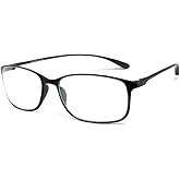 Calabria 720 Flexie Round Square Reading Glasses +1.50 Ebony Men/Women Bendable Single Power Readers Flexible TR90 Frame