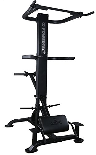 Powertec Fitness Levergym Chin/Dip Assist – Plus Black