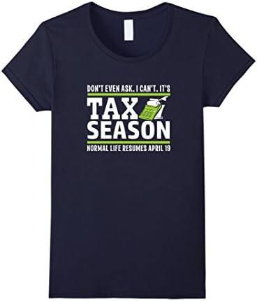 Women's CPA Accountant Tax Season TShirt Preparer Funny PicksPlace Large Navy