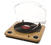 ION Audio Max LP | 3-Speed Belt Drive Turntable with Built-In Speakers & 1/8