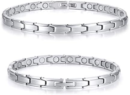 の灰のための骨壷 女性の磁気ブレスレットアンクレットチタン鋼磁石ブレスレットsbrm 129 シルバー Anklet26cm サイズ Bracelet21cm 色 シルバー ペットの灰 Color Silver Size Bracelet21cm Pr365 Hr