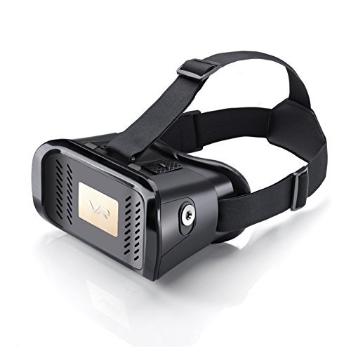 SHARKK Basics VR Goggles 3D Virtual Reality Goggles with Magnetic Trigger Control - Works with 4.7-6 Inch Screens