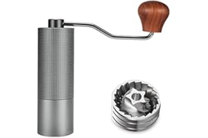 Agilive Manual Coffee Grinder, Adjustable Grinding Settings, Stainless Steel Burrs, Portable Hand-Cranked Coffee Grinder, For Espresso, Drip Filter, French Press Filter, Compact And Durable (white)