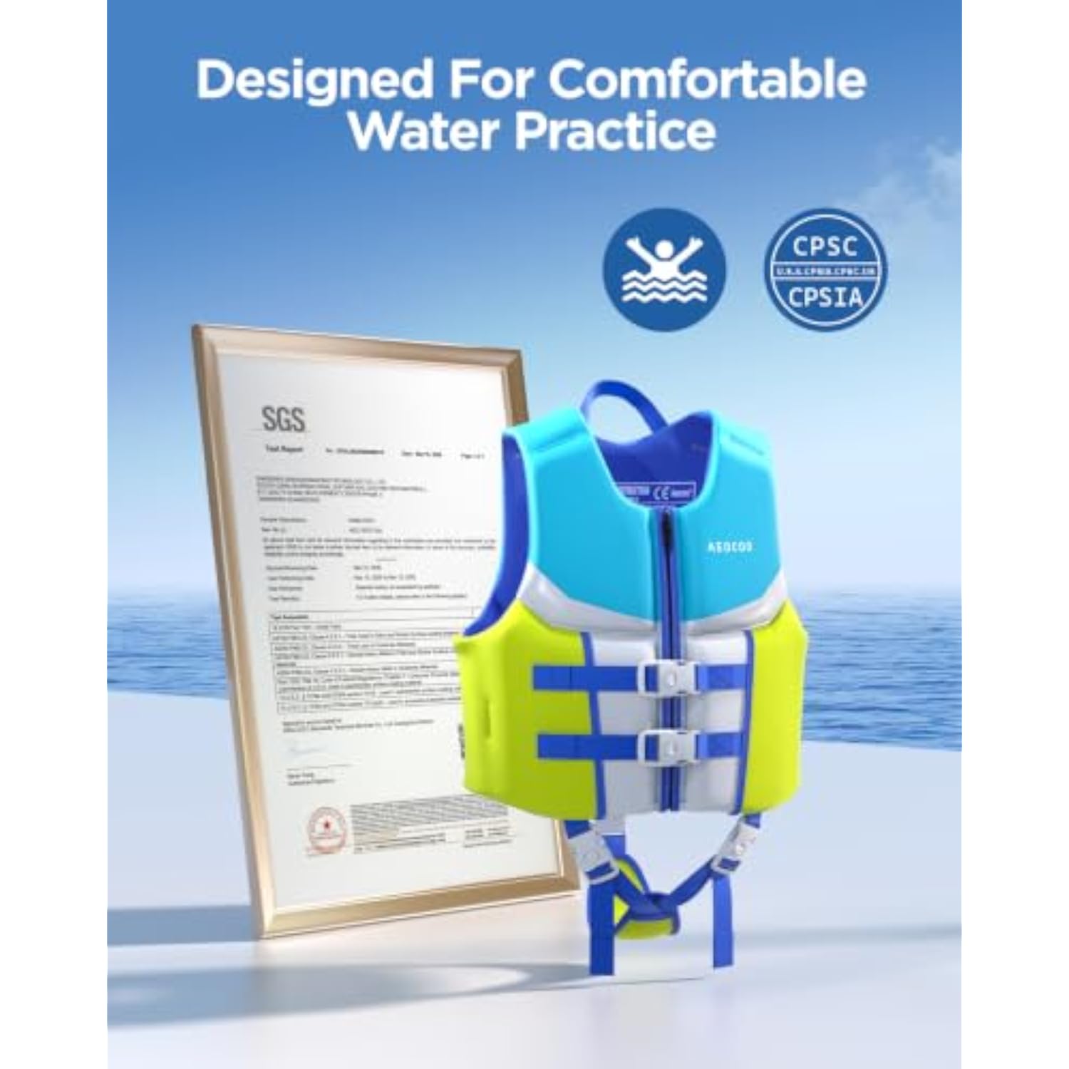 AEOCOO 儿童游泳背心 40%OFF