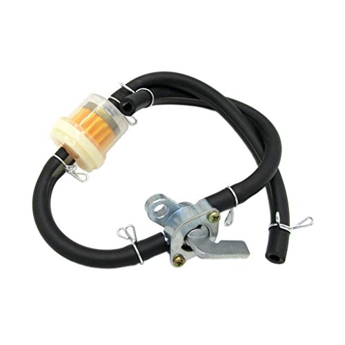 image for D DOLITY ON/Off Switch Petrol Gas Fuel Tap Petcock Valve w/Hose Line a