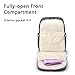 HaloVa Diaper Bag, Baby Nappy Changing Backpack, Mommy Maternity Daddy Travel Shoulders Backpack, with Thermal Insulated Bottle Pockets, Wet Cloth Pouch and Stroller Hanging Hooks, Dark Blue