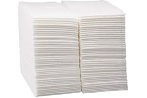 EDAYDEAL HOMEGOODS 100 Count White Luxury Linen-Feel Paper Towels, Soft And Absorbent Cloth-Like Disposable Napkins For Bathroom, Kitchen, Weddings, Parties, Dinners Or Events – Disposal Hand Towels