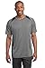 Sport-Tek Men's Heather Colorblock Contender Tee XL Vintage Heather/ Black