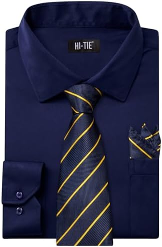 blue dress shirt yellow tie Yellow tie light blue shirt