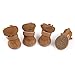 URBEST Dog Shoes with Hook Loop Closure Booties Pet Dog Chihuahua Shoes Boots 4Pcs (2#, Brown)