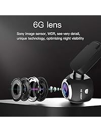 Cámara Dash, SIV Vehículo Dash Cam Full HD 1080P Dash Cam, WiFi Coche Dash Cam 1.54 "LCD de 170 grados de ángulo de visión muy amplio, con Sony Exmor Sensor de imagen, G Sensor, WDR, grabación en bucle (incluye tarjeta TF)