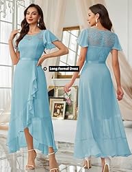 BeryLove Prom Dresses for Women Wedding Guest