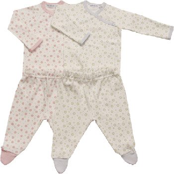Under the Nile Organic Dot Side Snap Layette Set