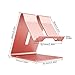 Ifecco Portable Aluminum Solid Stand Hands Free Mobile Smart Cell Phone Holder Tablet Display Stands for Smartphone (Rose Gold)