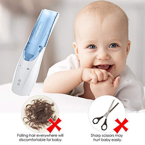 Life Basis Hair Clipper Cordless Rechargeable, Electric Hair Trimmer, Professional Haircut for Adult, Kids, Babies with 3 Combs Setting Length, Collecting Broken Hair, 8 Kits