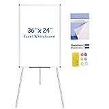 VIZ-PRO Whiteboard Easel, 36 x 24 Inches, Portable