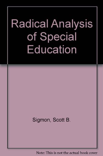 RADIC ANALYS SPECIAL EDUC PB