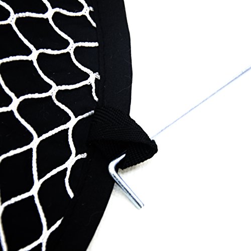 e-joy Porpora Portable Instant Pop-Up Soccer Goal, Nets, Kids Soccer Training Target, Foldable Collapsible Soccer Goals (Set of 2 In Carry Bag Include Cones and Pump), Black - Thumbnail 2