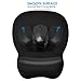 Ktrio Ergonomic Mouse Pad with Gel Wrist Rest, Comfortable Mousepad with Non-Slip PU Base, Pain Relief Mouse Pads for Computers, Laptop, Mac, Home & Office, 9.45x8.1 inches, 0.9in Wrist Pad, Black