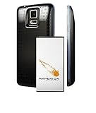 Hyperion Samsung Galaxy S5 / SV (SM-G900) 5600mAh Extended Battery with NFC / Google Wallet Capability and Back Cover (Compatible Samsung Galaxy S5 S V SV, SM-G900)2 Yr NO HASSLE Warranty - BLACK