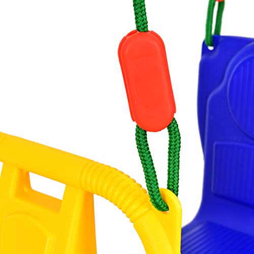 Costzon Rider Swing with Hangers, Wind Rider Glider Swing for Kids Playground (Rider Swing for 1 Kid)